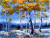 Mountain Aspens by Mary Blain