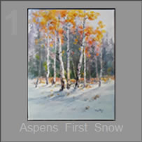 Aspen in First Snow